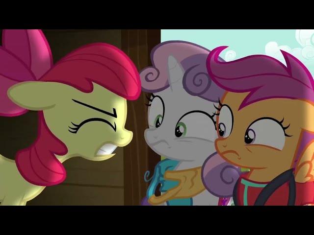 that scene where applebloom goes crazy but im voicing it