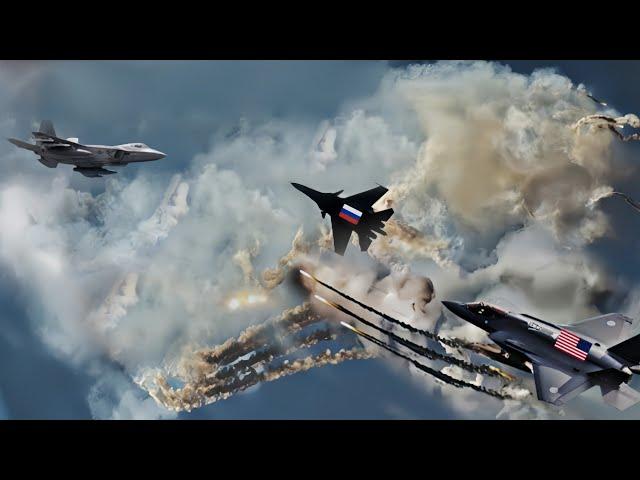 WORLD SHOCK! The First Battle of the Newest US F-35 and Russian SU-57 See What Happens!