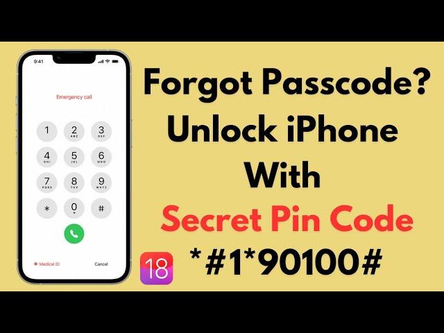 Fix Unavailable iPhone With Secret Pin Code | How to Unlock iPhone Without Passcode or Apple-ID