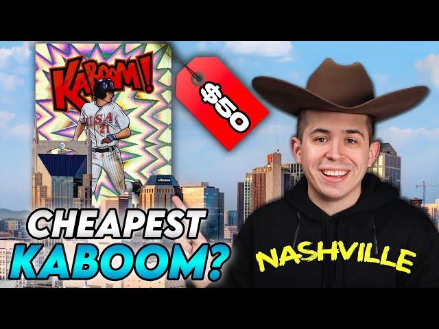 I Bought The World's CHEAPEST Kaboom At The Nashville Card Show 