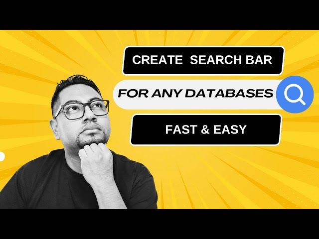 Create a Search Bar for any Databases or CMS  with Suggest drop down list