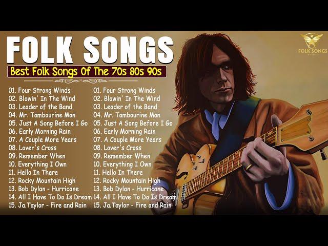 Classic Folk Songs 70's 80's 90's Full Album (20 Songs) - Neil Young, Simon & Garfunkel,James Taylor