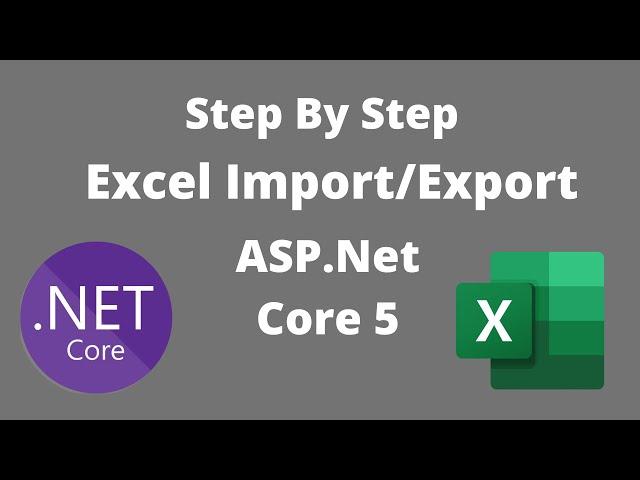 Asp.Net Core 5 - Excel import and Export functionalities