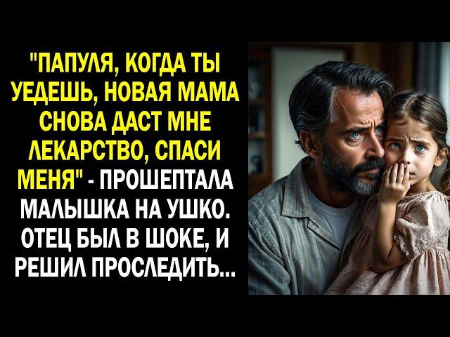 "Папуля, когда ты уедешь, новая мама снова даст мне лекарство, спаси меня" - прошептала малышка...