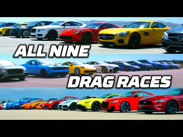 EVERY World's Greatest Drag Race!! All 9 Races! | MotorTrend