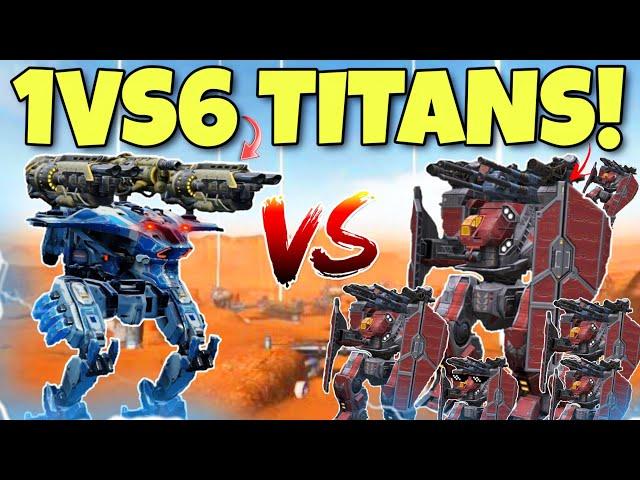  SIREN VS ARTHURS 1VS6 TITAN BOSS FIGHT! SKIRMISH CONCEPT! || WAR ROBOTS ||