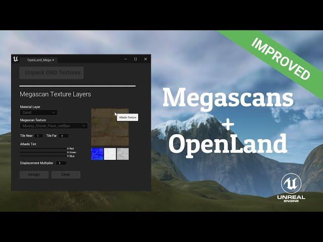 Improved OpenLand Megascan Integration is Here (Supports both UE5 & UE4)