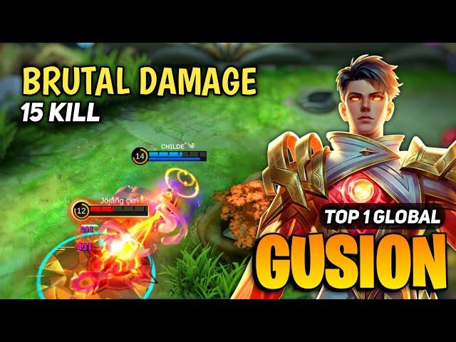 Gusion Best Build 2024 [ Gusion Top Global Gameplay ] Mobile Legends