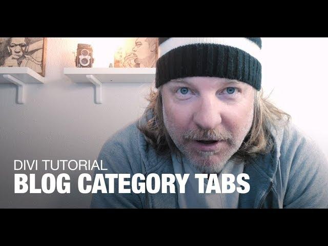 Divi Blog Category Tabs Tutorial