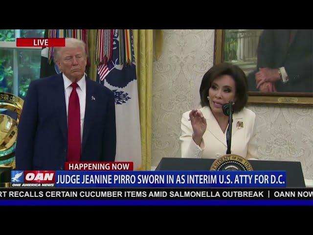 President Trump Participates in Swearing-In Ceremony for Jeanine Pirro