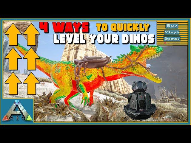 ARK: 4 FAST Ways How To Quickly LEVEL UP Your Tamed DINOS | Tips & Tricks