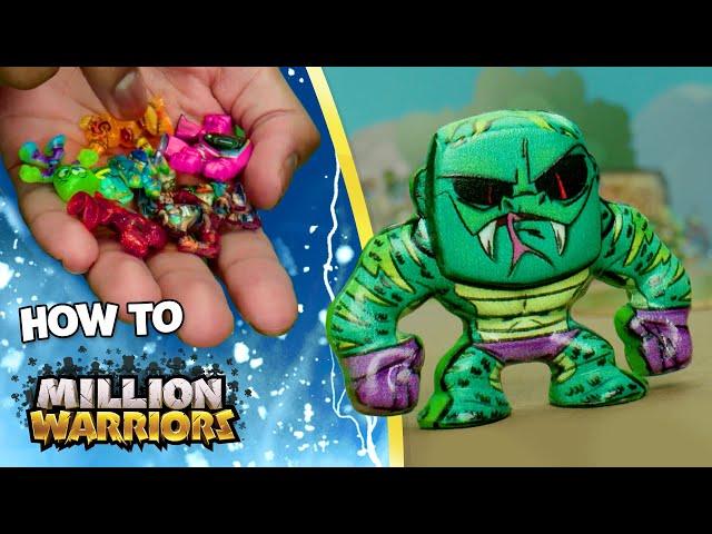 The BIGGEST BATTLE EVER! Million Warriors How To Battle | Spin Master Power Zone | Toys for Kids