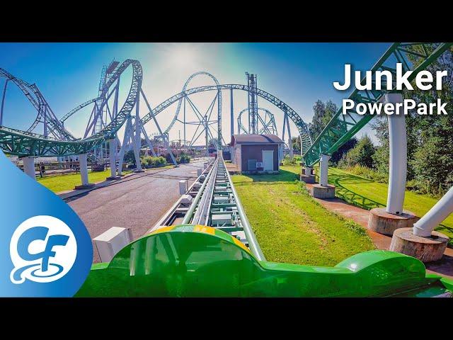 Junker front seat on-ride 5KPOV 5K @60fps PowerPark Powerland