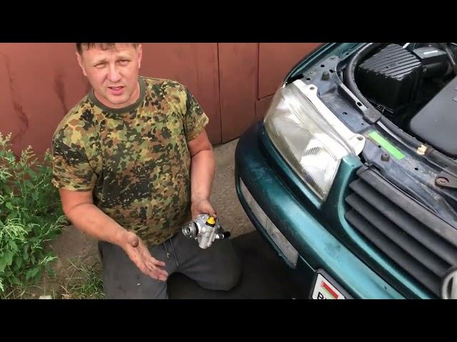 VW B4 замена насоса гидроусилителя.VW B4 power steering pump replacement