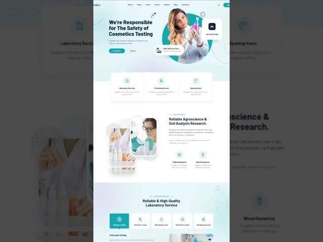 Health and Medical website design Inspiration #health #webdesign #wordpress #shorts