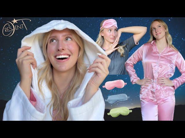 The COMFIEST Pajamas & Bathrobe! Crescentt Loungewear Try On Haul & Review