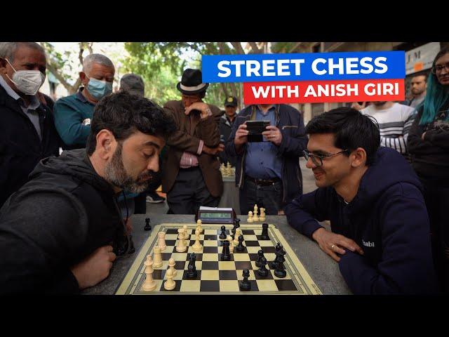 Anish Giri Tries Very Dirty Trick Against Chess Hustler in Barcelona