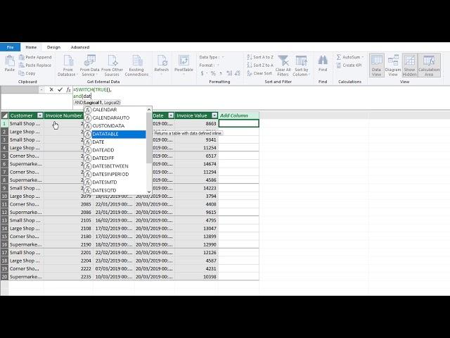 SWITCH Function in DAX for Excel Power Pivot and Power BI