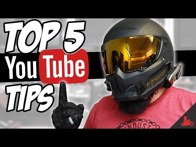 TOP 5 TIPS for MotoVlogging! (Starting a Channel)