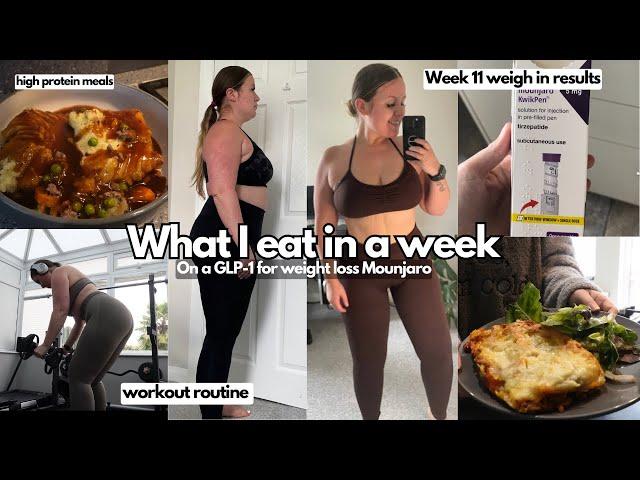 WHAT I EAT IN A WEEK | On a GLP-1 (Mounjaro) calorie deficit for weight loss | WEIGH IN UPDATE