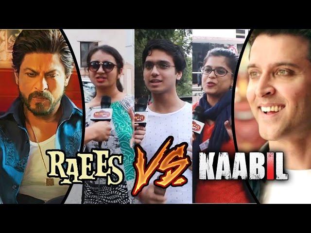 Public REACTION - Which Character Is More Exciting | Shahrukh's Raees Vs Hrithik's Kaabil