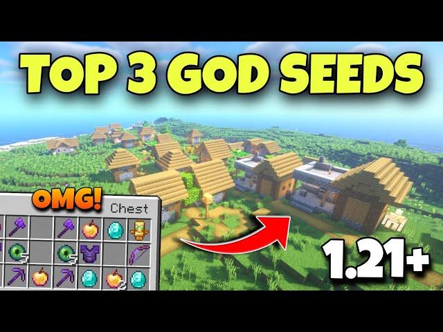 TOP 3 GOD SEEDS For Minecraft 1.21 Bedrock & PE | Seed Minecraft 1.21 | Minecraft Seeds