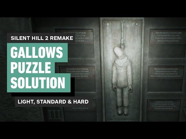 Silent Hill 2 Remake Gallows Puzzle Solution (Toluca Prison)