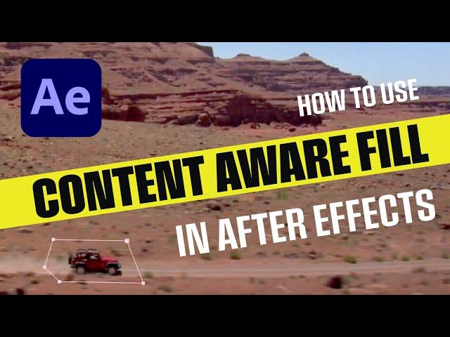 After Effects Content Aware Fill