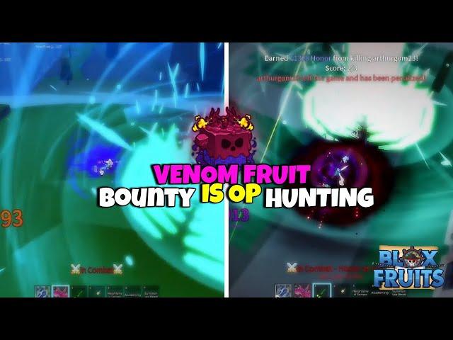 I Bounty Hunted With Venom Fruit And Its Over Powered In Blox Fruits