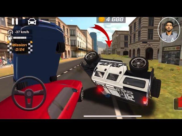 gari vs auto #22 police Drift Gari Driving