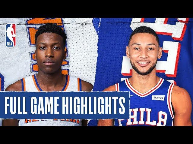 KNICKS at 76ERS | FULL GAME HIGHLIGHTS | November 20, 2019