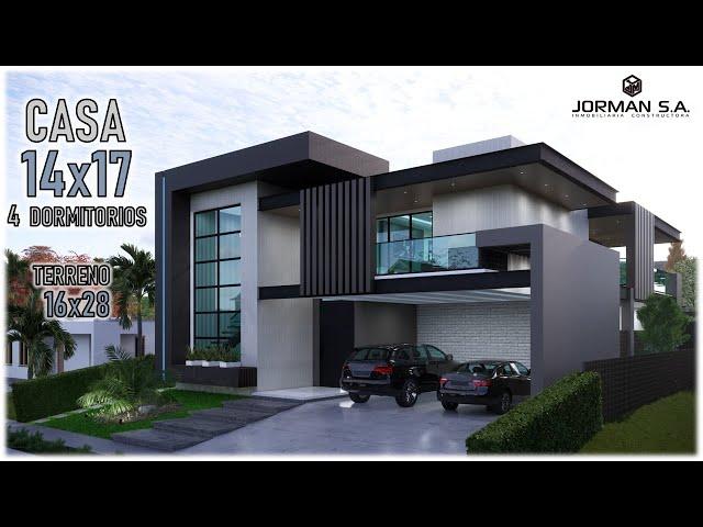 House Design | Modern House Design | 14x17m 2 Storey | 4 Bedrooms