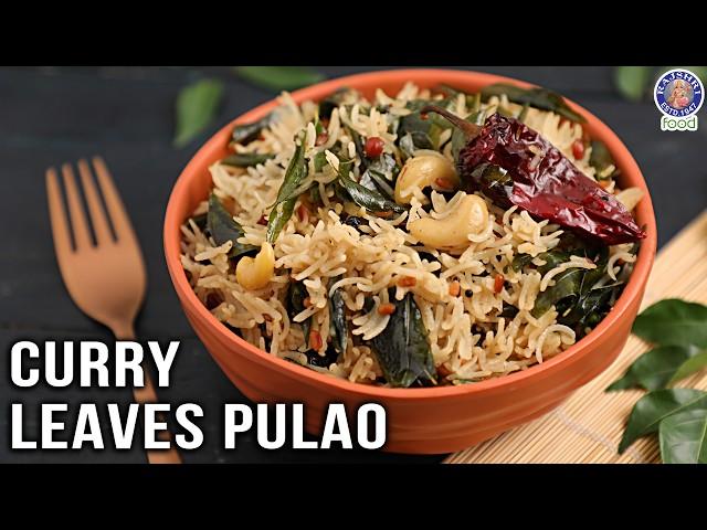 Curry Leaves Pulao | How To Make Curry Leaves Pulao | Curry Leaves Rice Recipe | Chef Varun