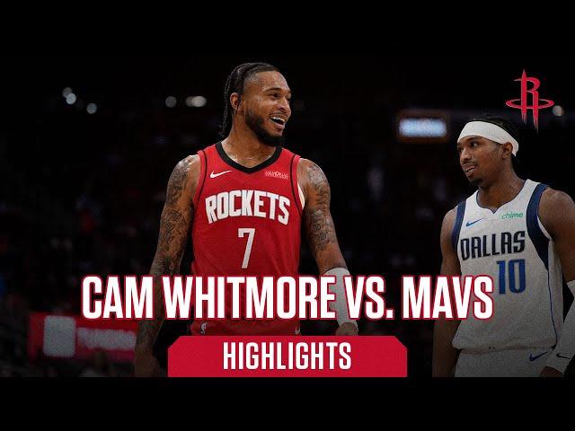 Cam Whitmore (18 points) Highlights vs. Dallas Mavericks l Houston Rockets