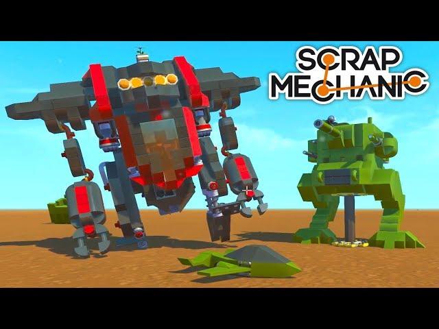 КРУТЫЕ РОБОТЫ В СКРАП МЕХАНИК - ПОСТРОЙКИ ОБЗОР / Scrap Mechanic