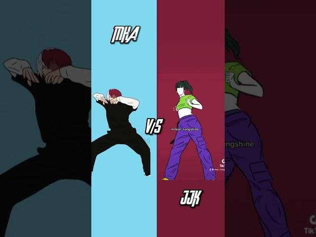 Todoroki (MHA) Vs JJK girls do the trend#anime#tiktok#shorts