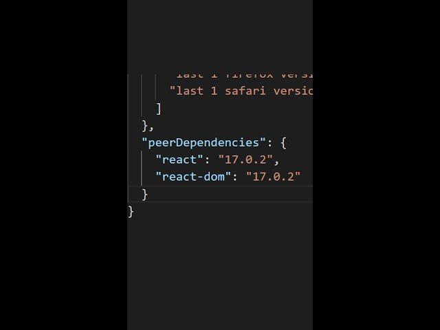 Regular dependencies vs Peer dependencies #shorts