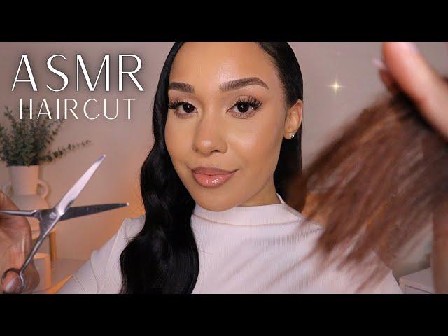 ASMR Hair Salon Experience  Hair Treatment, Shampoo and Haircut with Real Hair Roleplay