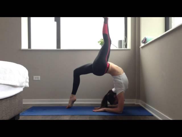 Yoga Upward Wheel Pose or Bow Pose Variations / Urdhva Dhanurasana