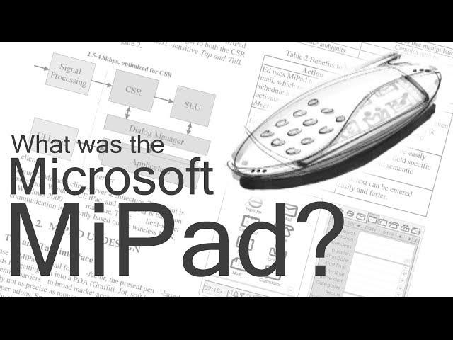 What was the Microsoft MiPad?