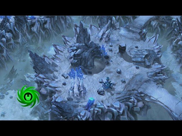 Speed mapping in Starcraft 2 Editor «Ice lands»