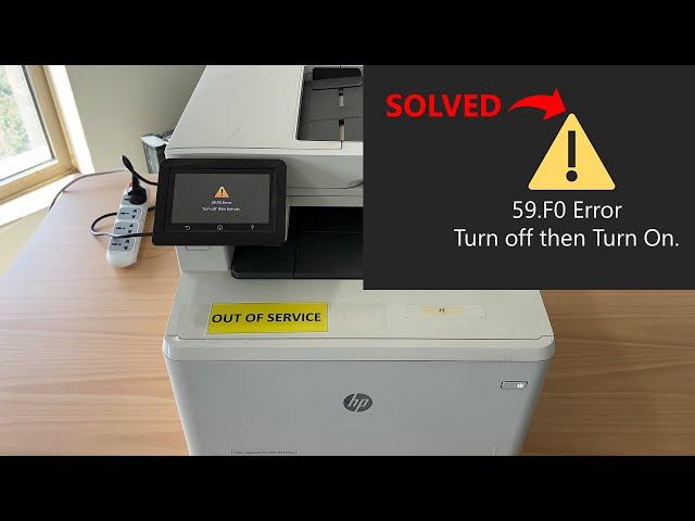 HP Printer Error 59.F0 Fix ON HP COLOR LASERJET PRO M452DW, M377DW, M477FNW, M477FDN, M477FDW