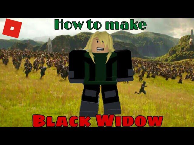 How to make Black Widow in roblox superhero life 2