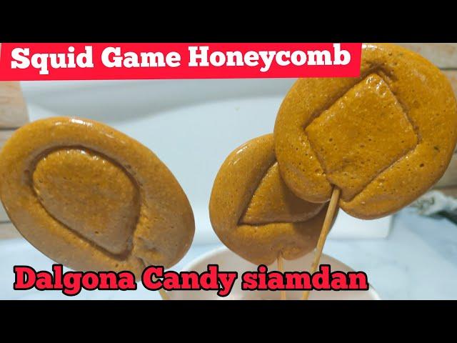 Dalgona Candy Siamdan // Squid game Honeycombs  // squid game candy recipe