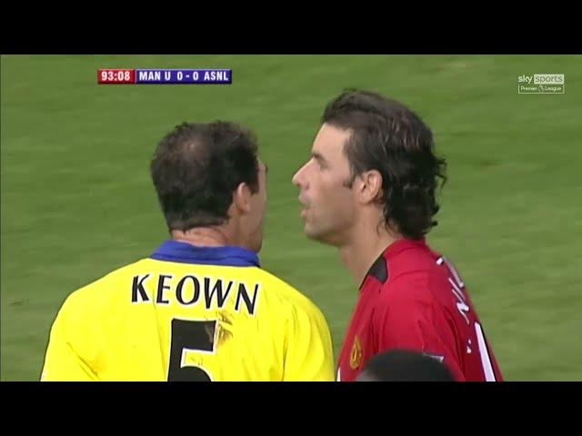 Man Utd v Arsenal 2003 - Van Nistelrooy Miss the Penalty Kick (Furious Arsenal Lions) Final Minute