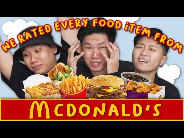 TSL’s Biggest Eaters Rate Every Item On McDonald's Menu | RATED Ep. 7