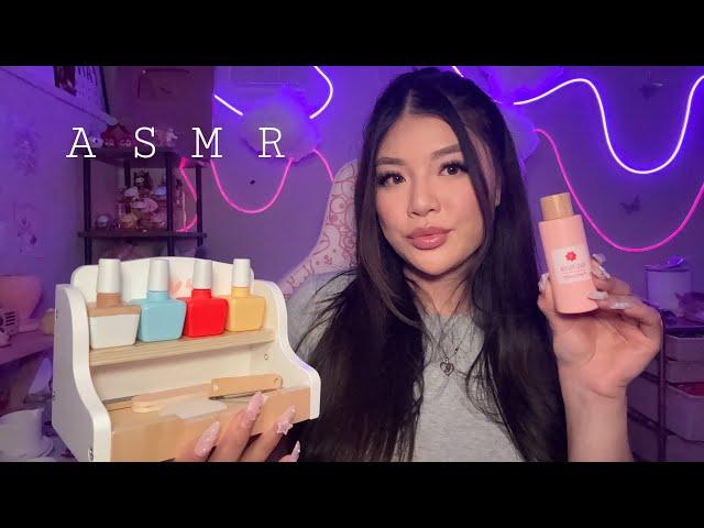 ASMR | Wooden Nail Salon Roleplay 🪵 ( Tingly Manicure For Relaxation )