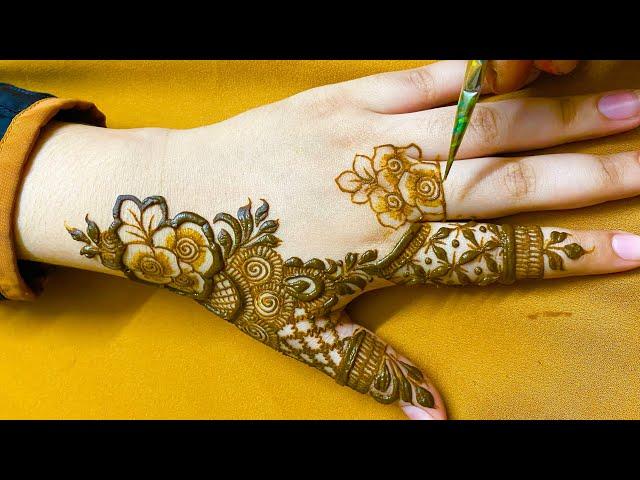 Little rose tutorial | mehendi by mimi| leaf design |