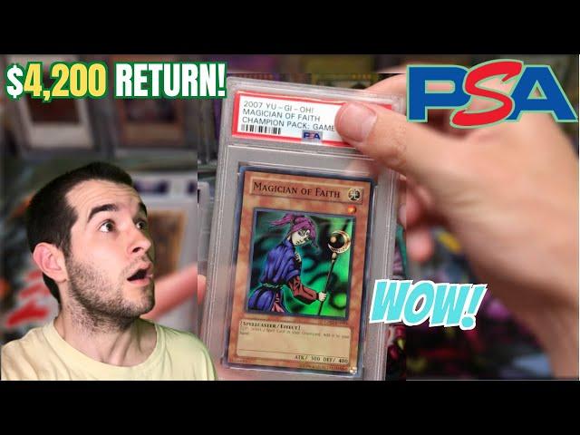 $4,200 YUGIOH CARDS PSA RETURN & HUGE 10K OPENING ANNOUNCEMENT! GIVEAWAY!