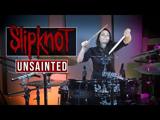 Slipknot - Unsainted with lyrics (drum cover by Tamara)